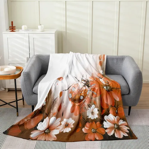 Miniatura 14 de Erosebridal Manta de abeja de 40 x 50 pulgadas, manta de sherpa cálida con estampado de animales 3D para sofá de cama, manta de microfibra suave