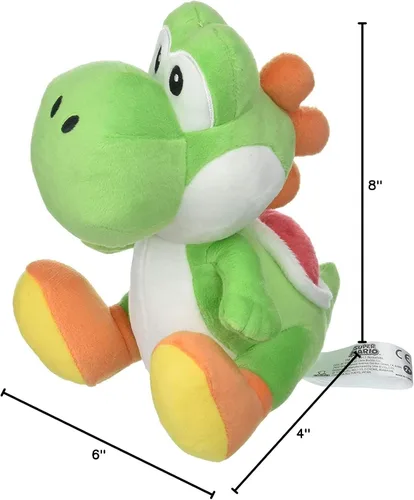 Miniatura 4 de Little Buddy Super Mario All Star Collection 1416 Yoshi - Peluche de peluche, 8 pulgadas, multicolor