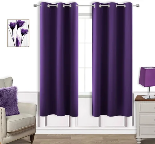 Miniatura 186 de Cortinas opacas de 72 pulgadas extra anchas para dormitorio, puerta corrediza de vidrio y patio, 2 paneles con ojales para oscurecer ventana grande