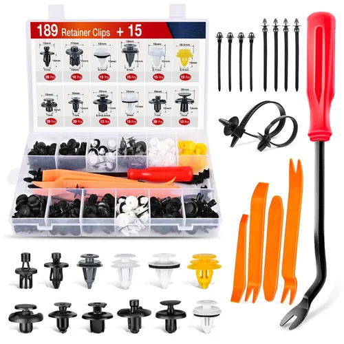 Miniatura 9 de Nilight 150 piezas de sujetadores de parachoques tipo empuje, clips de remache universales para automóviles y sujetadores para parachoques