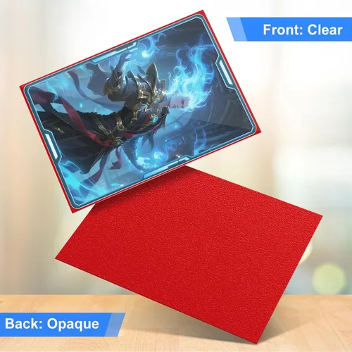 Miniatura 3 de Fundas para tarjetas coleccionables de ajuste perfecto, fundas mate TCG, protector de tarjetas deportivas suave para fotocartas, fácil de barajar
