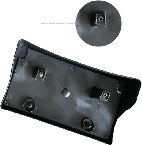 Miniatura 6 de Soporte de Matrícula - Soporte de Montaje de Parachoques Delantero para Matrícula Negro Compatible con Ram 2500 3500 4500 5500 de 2019 2020 2021