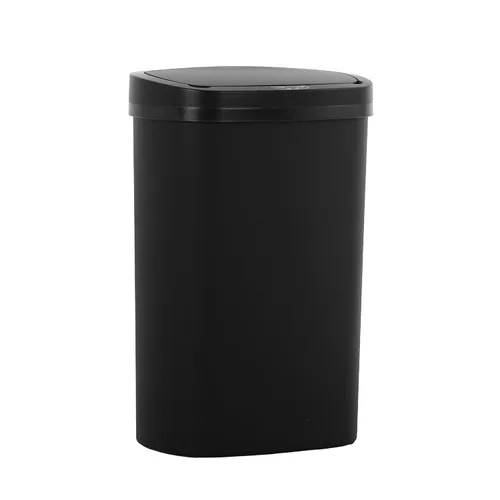 Dopinmin Cubo de basura de cocina de 13 galones de 50 litros, hermoso cubo de basura con tapa y sensor automático para oficina, dormitorio, sala de