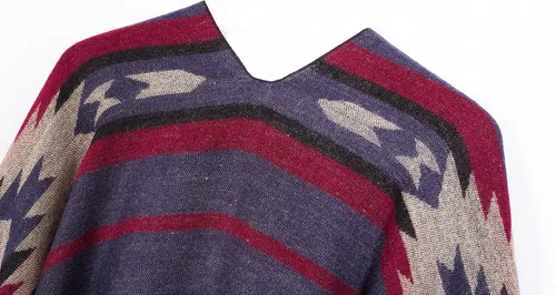 Miniatura 83 de Chales cálidos para mujer, cárdigan con frente abierto, estilo vintage, poncho