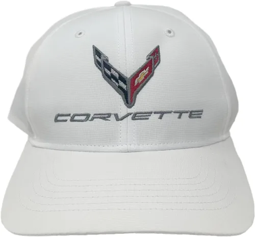 Miniatura 2 de C8 Corvette Performance - Gorra de microfibra StayDri de próxima generación, con licencia oficial de GM (negro)