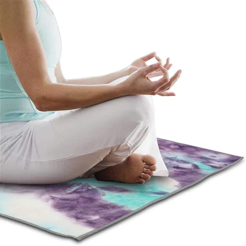 Miniatura 6 de Toallas de yoga, toalla de yoga antideslizante con textura de gofre antideslizante, manta de yoga de microfibra 100% absorbente, sin olor