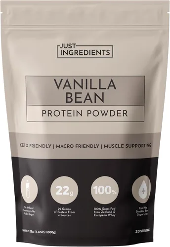 Miniatura 14 de Proteína en polvo de chocolate – Mezcla de 30 porciones con suero de leche 100% alimentado con pasto y proteínas vegetales orgánicas – rico sabor a