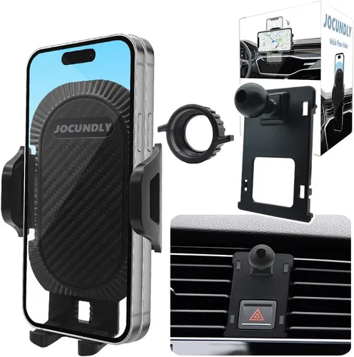 Soporte para teléfono de coche 2015-2021 Volkswagen VW Golf R GTI [compatible con funda gruesa] Soporte de teléfono móvil Soporte de navegación
