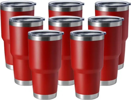 Miniatura 23 de Hasle Outfitters - Vaso de acero inoxidable de 30 onzas, taza de viaje con aislamiento al vacío de doble pared, taza de café aislada duradera, juego