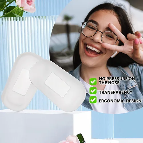 Miniatura 5 de Almohadillas de nariz para gafas, almohadillas de silicona suave para la nariz, almohadillas deslizantes para puente nasal, protectores de nariz