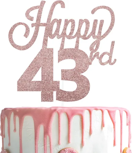 Miniatura 72 de LINGTEER - Decoración para pastel con texto "Happy Birthday 100", color negro