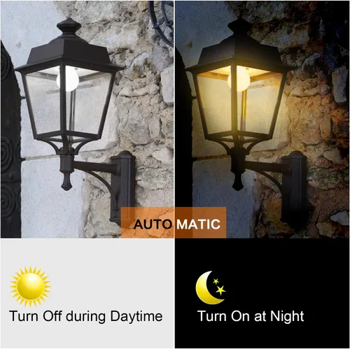 Miniatura 3 de SHINE HAI - Bombillas LED de anochecer a amanecer con sensor, A19 12W, bombillas de encendido y apagado automático, 1200 lúmenes, base E26, blanco