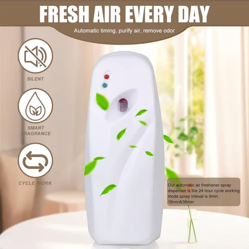 Miniatura 4 de Dispensador automático de ambientador en aerosol, paquete de 2, ambientadores automáticos montados en la pared/de pie para uso doméstico