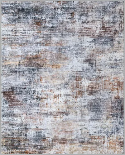 Miniatura 1058 de IOHOUZE Alfombra abstracta lavable de 3 x 12 pies para pasillos, antideslizante para cocina, camino de entrada de lana sintética para interiores