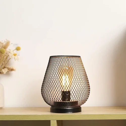 Miniatura 3 de JHY DESIGN Linterna LED de jaula de metal, funciona con pilas, luz de acento inalámbrica con LED, ideal para bodas, fiestas, patio, eventos