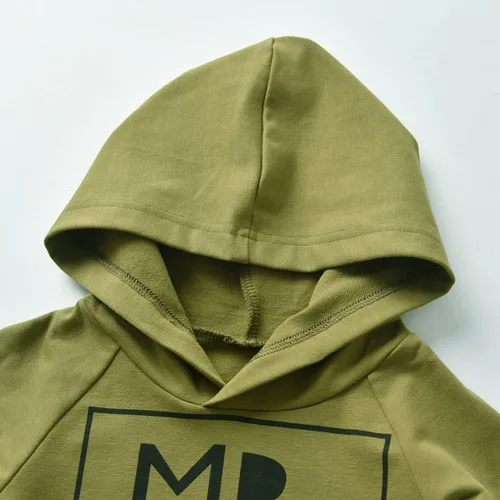 Miniatura 3 de Eghunooy Conjunto de ropa de manga larga con capucha y pantalones para bebé