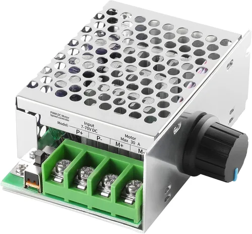 Controlador de velocidad del motor de CC PWM, Enmja 7-70V 30A Regulador de velocidad del motor PWM ajustable 12V 24V 36V 48V