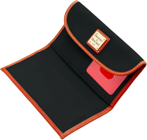 Miniatura 3 de Dooney & Bourke Billetera, cartera de embrague continental de grano de guijarros, Negro