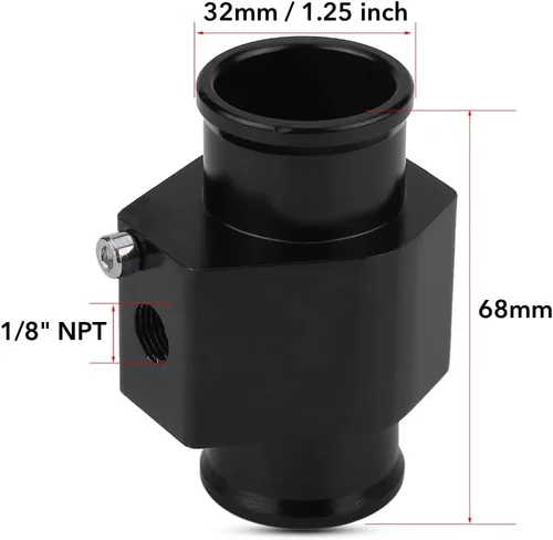 Miniatura 2 de Enfriador de aceite para radiador de motor automotriz, adaptador de montaje de extremo de manguera, negro para refrigerante de agua, ventilador
