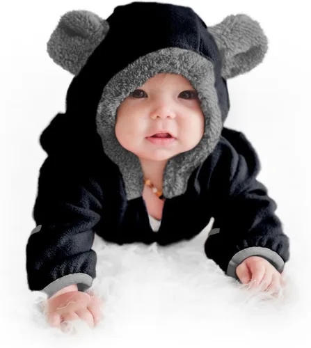 Miniatura 94 de Enterizo de vellón para bebé, rómper de una sola pieza con capucha para niños, ropa para exteriores, chaqueta infantil