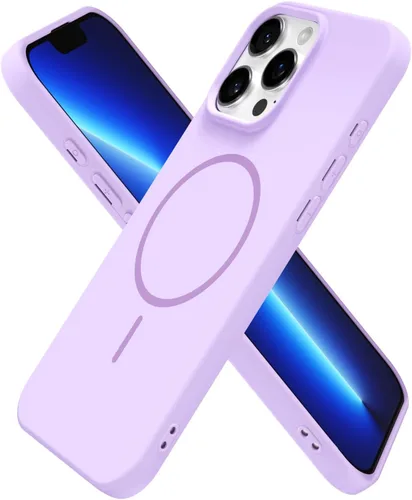 Miniatura 221 de oakxco Funda de silicona Mag Safe para iPhone 17 Pro Max, funda magnética delgada y fina compatible con carga inalámbrica MagSafe, bonita funda Negro