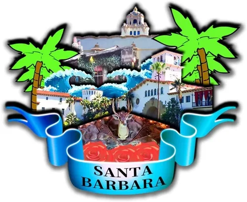 Santa Barbara California - Imanes para refrigerador 3D, productos de madera resistentes a la fricción, recuerdos de viaje, decoración del hogar y la