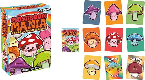 Aquarius Juego de cartas Mushroom Mania - Gran diversión familiar - A partir de 6 años - Con licencia oficial para divertirse - Mercancía y