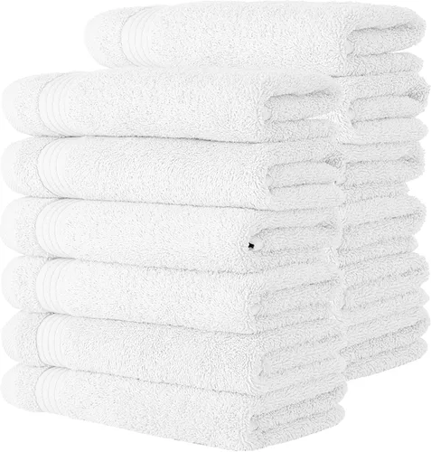 Miniatura 19 de Classic Turkish Towels CTT - Juego de 12 paños de primera calidad, 100% algodón turco, altamente absorbentes y de secado rápido, toallas faciales