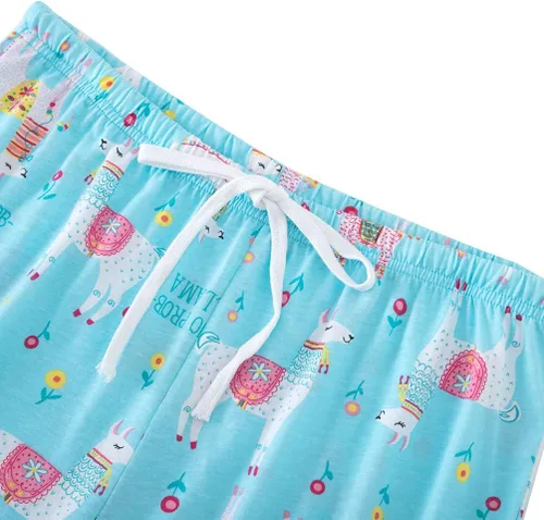 Miniatura 3 de ENJOYNIGHT - Conjunto estampado de pijama con parte superior sin mangas y pantalones cortos, para mujer