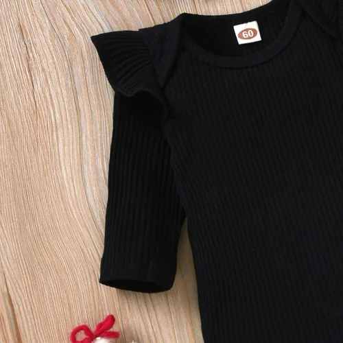Miniatura 225 de Aalizzwell Conjunto de mameluco acanalado para bebé recién nacido prematuro para otoño e invierno