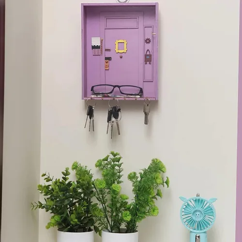 Miniatura 2 de TOIVO Soporte para llaves de pared de Friends, regalos de mercancía de programas de televisión de amigos, fácil instalación para entrada