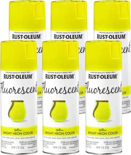 Miniatura 11 de Rust-Oleum 342568 – Pintura en aerosol fluorescente especial, 11 onzas, naranja Naranja fluorescente
