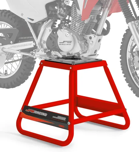 Miniatura 8 de JFG RACING Soporte para moto de motocross, universal desmontable recubierto en polvo antideslizante de acero para fuera de carretera MX de alta Negro