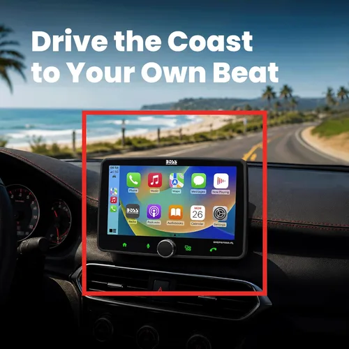 Miniatura 4 de BOSS Audio Systems BVCP9700A-FL Estéreo de automóvil DIN inalámbrico Apple CarPlay, Android Auto, pantalla táctil de 7 pulgadas, Bluetooth, receptor
