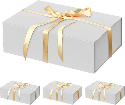 Miniatura 11 de HavrePac Paquete de 4 Cajas de Regalo Grandes 35x23x11 cm Cajas de Regalo de Lujo con Tapas, Caja de Regalo con Cierre Magnético para Empaquetado