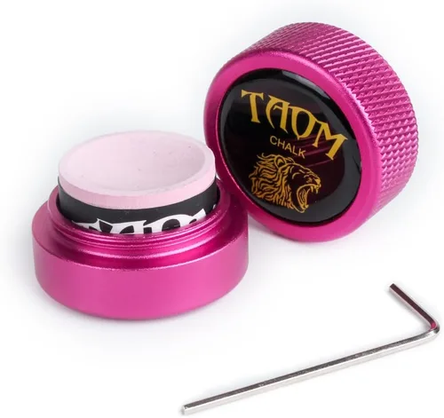 Miniatura 52 de TAOM - Soporte para tiza de billar, herramienta práctica redonda, accesorios de billar, mini estuche magnético para punta de tiza, contenedor