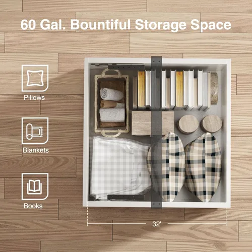 Miniatura 6 de Vabches Mesa auxiliar elevable de 35.4 pulgadas con almacenamiento, mesas de centro cuadradas de granja para sala de estar, mesa central