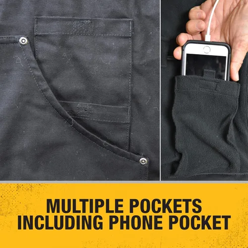Miniatura 7 de DEWALT Chaqueta de concha suave calentada ligera DEWALT Juego de chaqueta de concha suave calentada ligera Negro