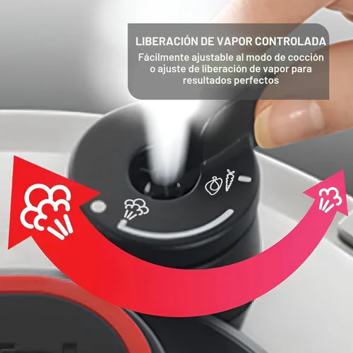 Miniatura 7 de Olla a presión eléctrica T-Fal 12 en 1, multifuncional programable con 25 programas integrados inteligentes, olla de cerámica antiadherente