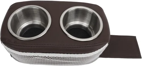 Portavasos para barco, organizador portátil para barco con doble soporte de acero inoxidable, soporte doble para bebidas de pontón impermeable para