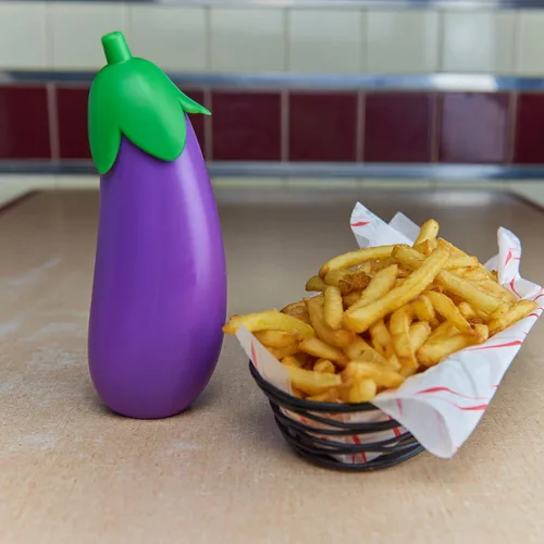 Miniatura 3 de Bubblegum Stuff Botella de Salsa de Berenjena - Botella de Salsa Inspirada en Emojis - Accesorios de Cocina - Botella de Mayonesa y Ketchup de 34,4