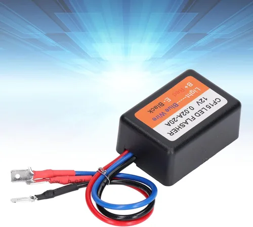 Miniatura 3 de Relé estroboscópico LED, controlador estroboscópico de flash, buena capacidad de conducción de corriente 12V, potente impermeable, bajo voltaje