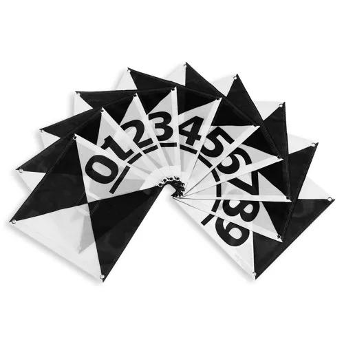 Miniatura 26 de Sky High Bull's-Eye Punto de control de tierra degradable para drones (24 x 24 pulgadas) GCP con 30 grapas (tablero de ajedrez negro/blanco)