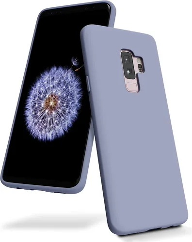Miniatura 10 de GOOSPERY Funda de silicona líquida para Galaxy S9 Plus (2018) Silky-Soft Touch Full Body Protection Funda a prueba de golpes con forro de microfibra