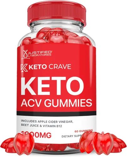 Justified Laboratories Keto Crave Keto ACV Gummies Fórmula avanzada 1000 mg Keto Crave Keto Gomitas Keto Vinagre de sidra de manzana formulado con