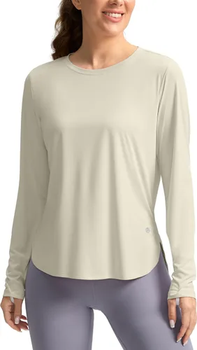 Miniatura 30 de Camisetas de sol para mujer, con protección ultravioleta FPU 50+, manga larga, ligera, de secado rápido, para entrenamiento, senderismo, para mujer