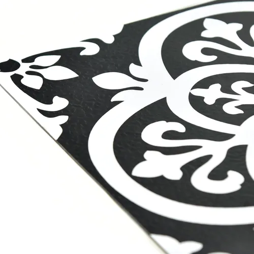 Miniatura 7 de FloorPops Azulejos góticos adhesivos para el suelo, FP2475, color negro