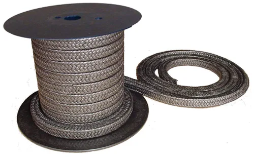 1200 - Empaque de compresión trenzado de grafito de PTFE expandido grafitizado para prensaestopas de bomba o vástago de válvula o sello mecánico,