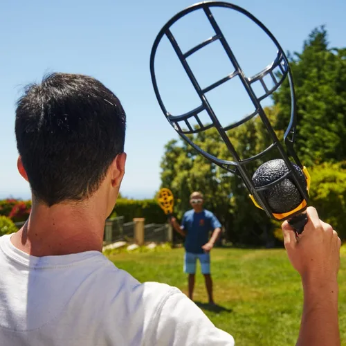 Miniatura 5 de Wham-O Game Time Trac-Ball II. with or Without 2 Rackets. Air Action Balls for Outdoor Play for Kids & Adults of All Ages Original Tracball &
