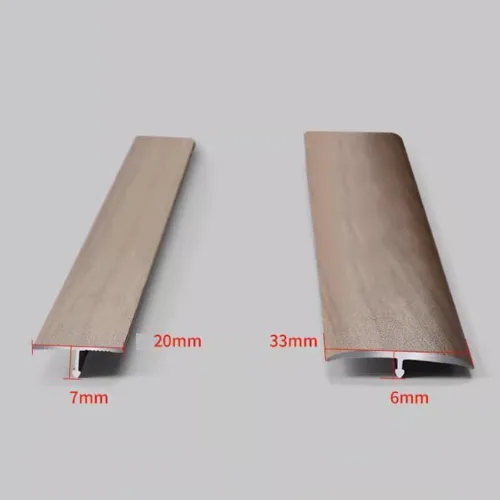 Miniatura 4 de HCZION Tira de umbral de aluminio, tira de transición de umbral de suelo laminado, cubierta de piso, borde de metal, rellena el hueco/placa se une